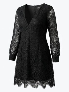 Bardot Black Lace Mini Dress Size 12